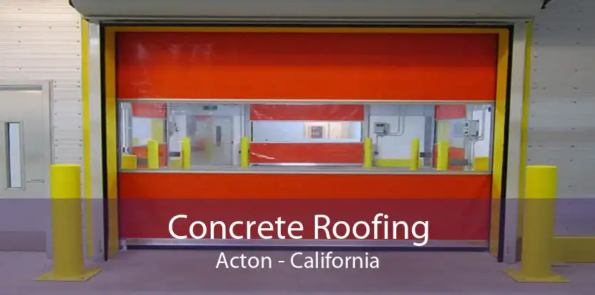 Concrete Roofing Acton - California