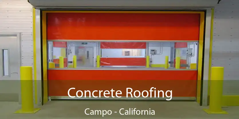 Concrete Roofing Campo - California