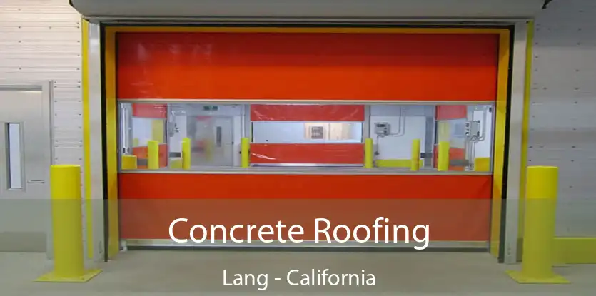 Concrete Roofing Lang - California