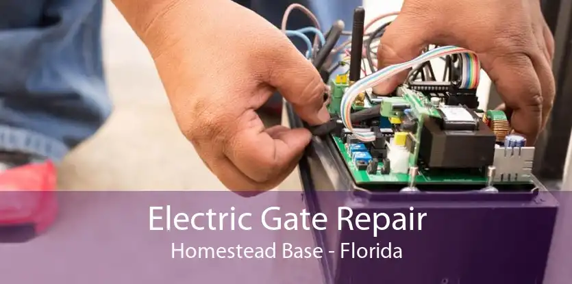 Electric Gate Repair Homestead Base - Florida