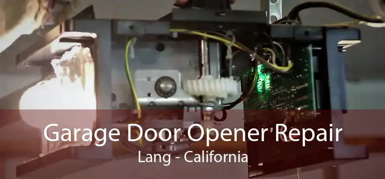 Garage Door Opener Repair Lang - California