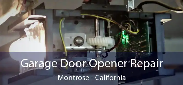 Garage Door Opener Repair Montrose - California