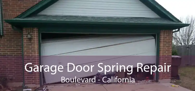 Garage Door Spring Repair Boulevard - California