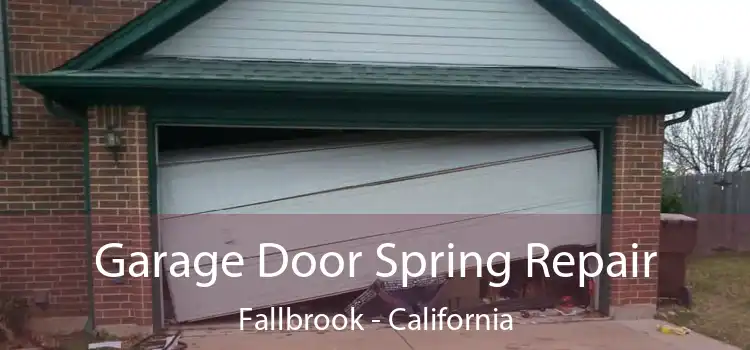 Garage Door Spring Repair Fallbrook - California