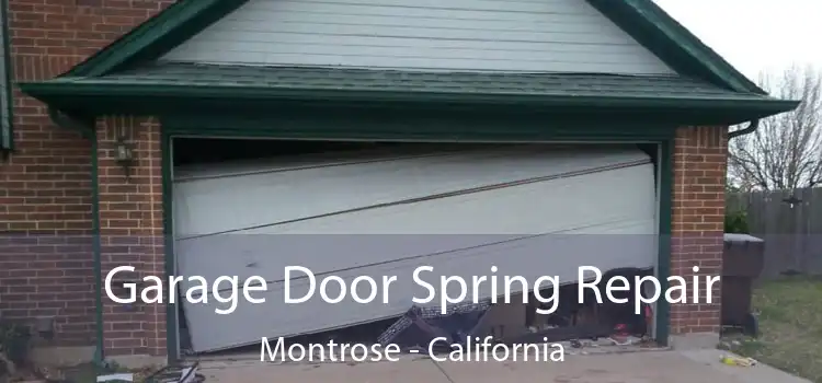 Garage Door Spring Repair Montrose - California