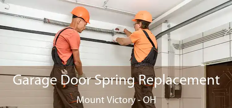 Garage Door Spring Replacement Mount Victory - OH