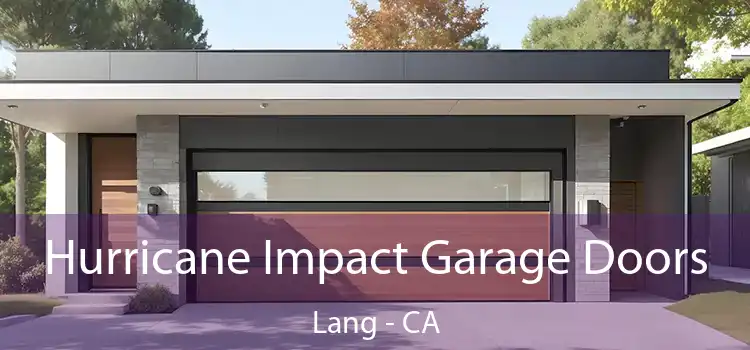  Hurricane Impact Garage Doors Lang - CA